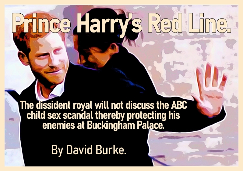 Prince Harry’s Red Line. By David Burke.